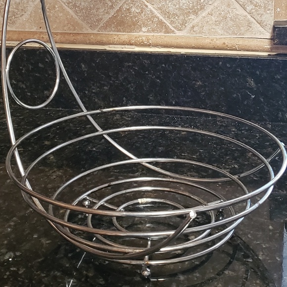 Chrome Wire fruit bowl and Banana Holder - Picture 4 of 4